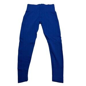 Women's SET Active High Waisted Seamless Leggings Size Large Blue